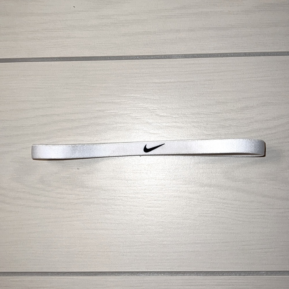 White Nike Thin Headband